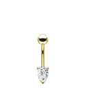 Pear-Cut Belly Piercing