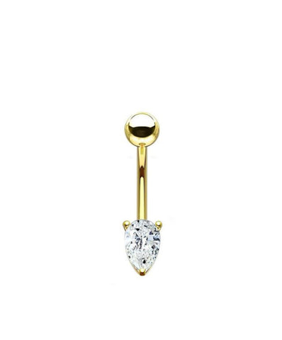 Pear-Cut Belly Piercing