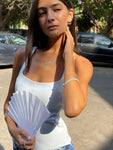 Clear Stud Necklace