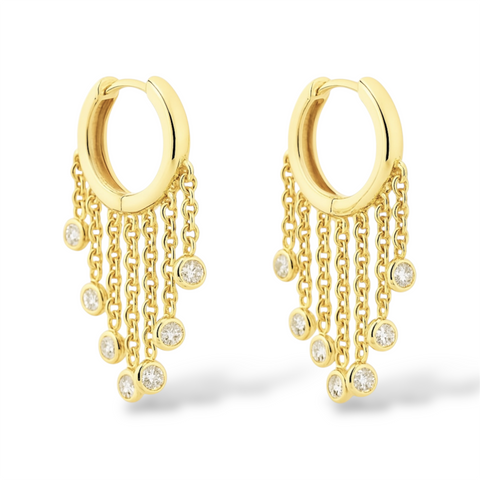 Drizzle Hoop Earrings