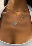 Clear Stud Necklace