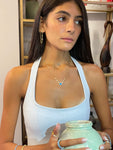 Clear Stud Necklace
