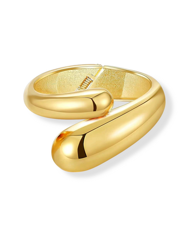 Chunky Drop Golden Bangle