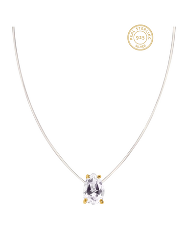 Clear Stud Necklace