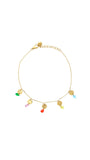 Coloured Rain Anklet