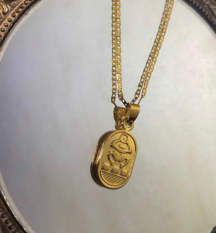Beetle necklace